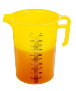 Pro-Measures Polypropylene Measuring Jug Yellow 5Ltr (HP871)