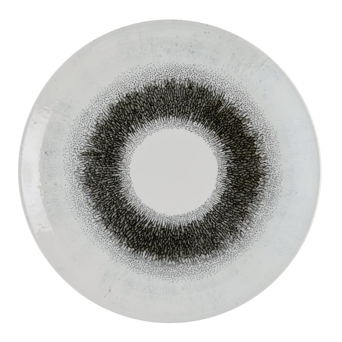 Churchill Studio Prints Fusion Black Evolve Coupe Plates 285mm 12 pack (HR300)