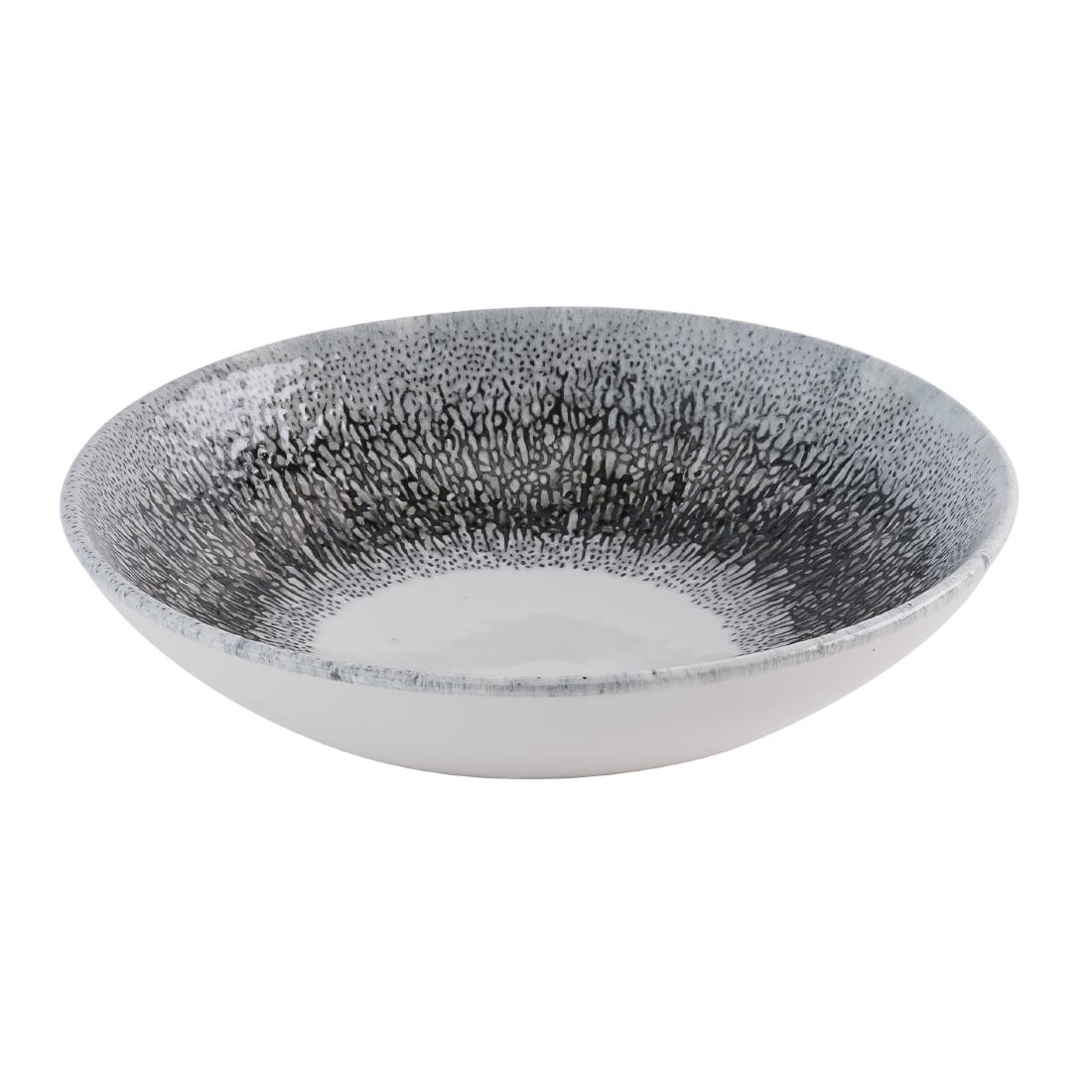 Churchill Studio Prints Fusion Black Evolve Coupe Bowls 182mm 12 pack (HR304)