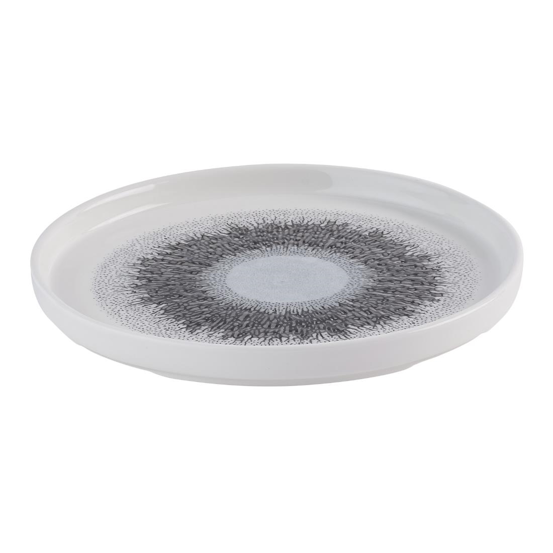 Churchill Studio Prints Fusion Black Walled Plates 210mm 6 pack (HR306)
