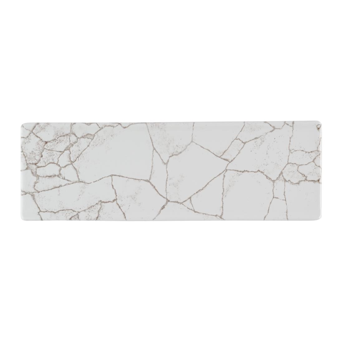 Churchill Studio Prints Kintsugi Agate Grey Oblong Plates 330x110mm 6 pack (HR307)