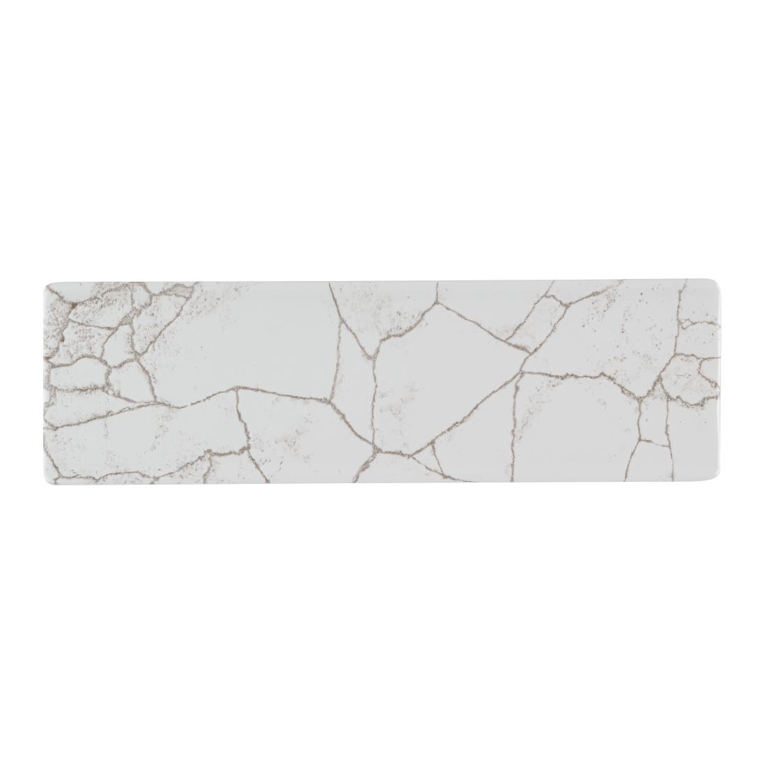 Churchill Studio Prints Kintsugi Agate Grey Oblong Plates 300x90mm 6 pack (HR308)