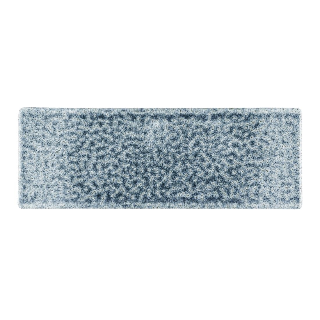 Churchill Raku Topaz Blue Oblong Plates 250 x 90mm 6 pack (HR315)