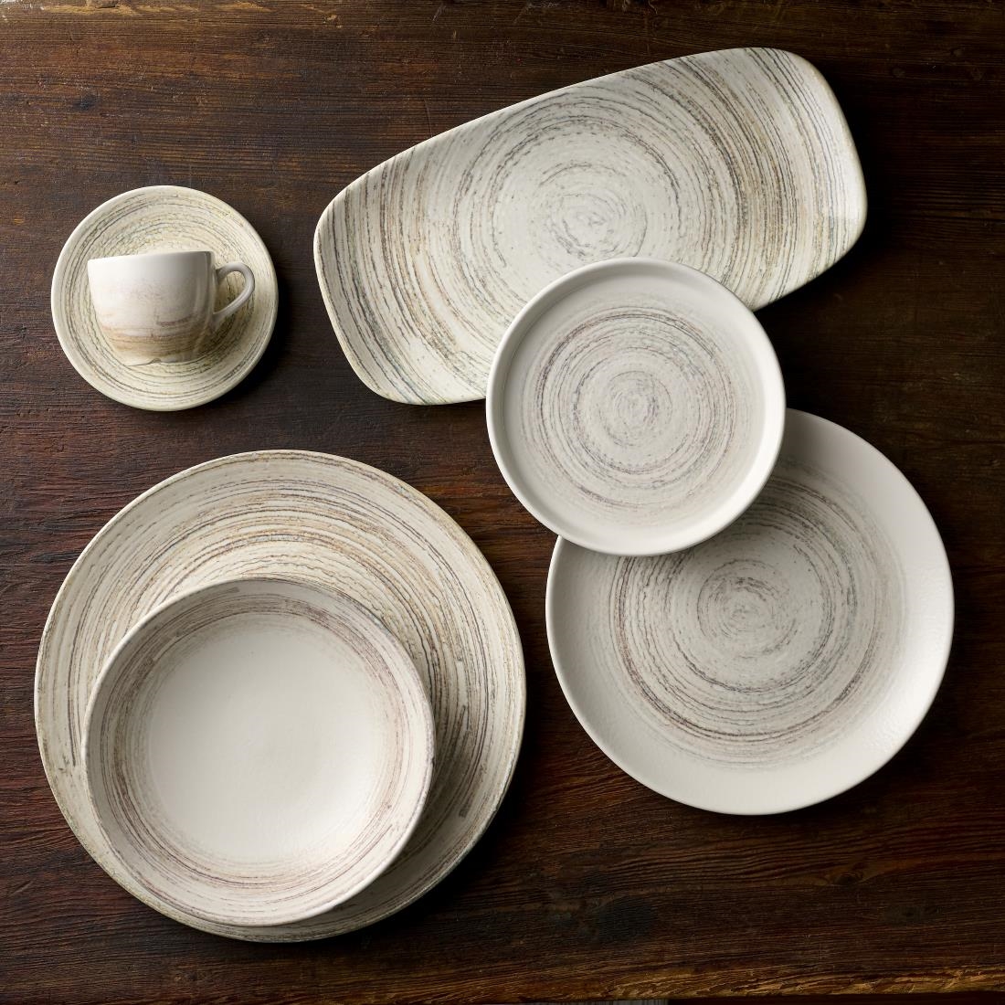 Churchill Elements Dune Espresso Saucers 114mm 12 pack (HR330)