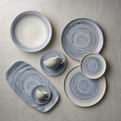 Churchill Elements Coast Chefs Oblong Plates 350 x 187mm 6 pack (HR341)