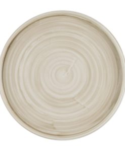 Churchill Stonecast Canvas Natural Walled Plates 280mm 6 pack (HR354)