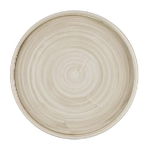 Churchill Stonecast Canvas Natural Walled Plates 280mm 6 pack (HR354)