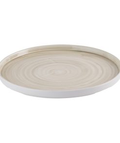 Churchill Stonecast Canvas Natural Walled Plates 280mm 6 pack (HR354)