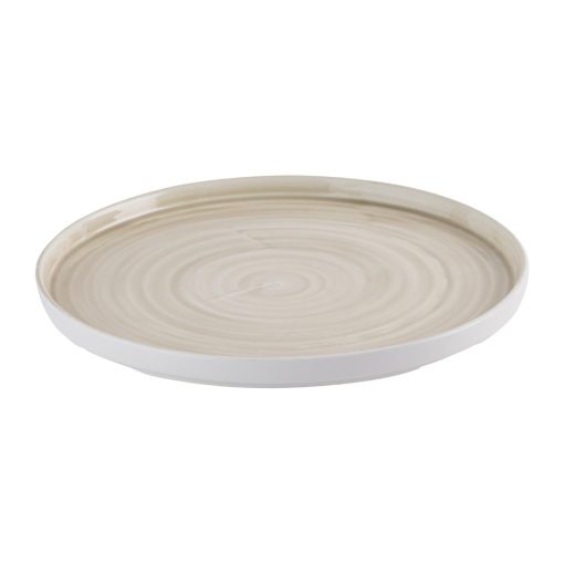 Churchill Stonecast Canvas Natural Walled Plates 280mm 6 pack (HR354)