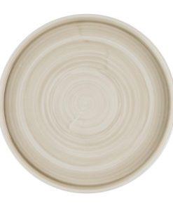 Churchill Stonecast Canvas Natural Walled Plates 260mm 6 pack (HR355)