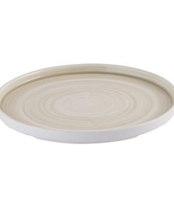 Churchill Stonecast Canvas Natural Walled Plates 260mm 6 pack (HR355)