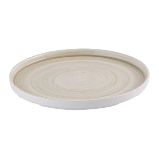 Churchill Stonecast Canvas Natural Walled Plates 260mm 6 pack (HR355)