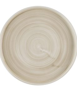 Churchill Stonecast Canvas Natural Walled Plates 210mm 6 pack (HR356)