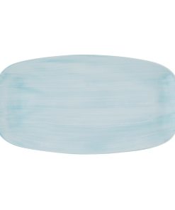 Churchill Stonecast Canvas Breeze Chefs Oblong Plates 350x187mm 6 pack (HR374)