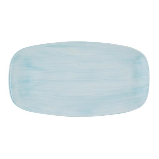 Churchill Stonecast Canvas Breeze Chefs Oblong Plates 350x187mm 6 pack (HR374)