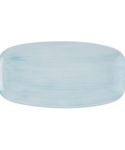 Churchill Stonecast Canvas Breeze Chefs Oblong Plates 288x152mm 12 pack (HR375)