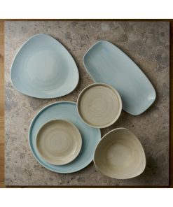 Churchill Stonecast Canvas Breeze Lotus Plates 254mm 12 pack (HR376)