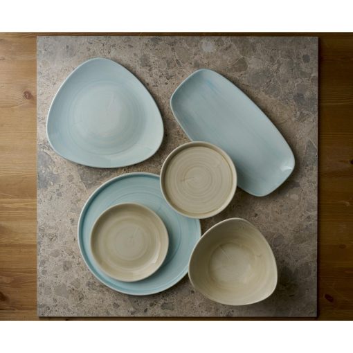 Churchill Stonecast Canvas Breeze Lotus Plates 254mm 12 pack (HR376)