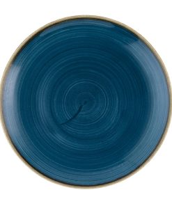 Churchill Stonecast Java Blue Evolve Coupe Plates 220mm 12 pack (HR382)