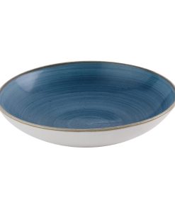 Churchill Stonecast Java Blue Evolve Coupe Bowls 247mm 12 pack (HR384)