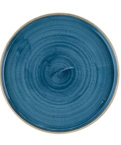 Churchill Stonecast Java Blue Walled Plates 260mm 6 pack (HR386)