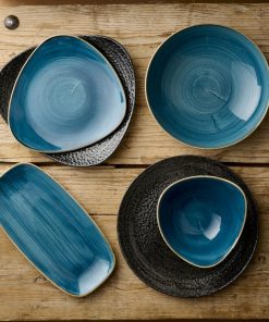 Churchill Stonecast Java Blue Lotus Bowls 152mm 12 pack (HR390)