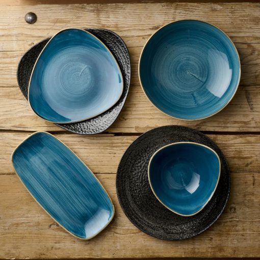 Churchill Stonecast Java Blue Lotus Bowls 152mm 12 pack (HR390)