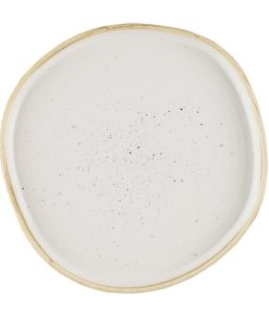 Churchill Stonecast Barley White Organic Walled Plates 206mm 6 pack (HR393)