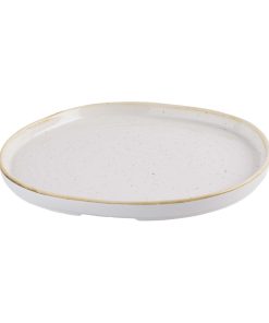 Churchill Stonecast Barley White Organic Walled Plates 257mm 6 pack (HR394)