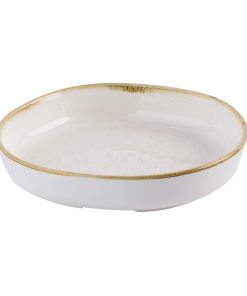 Churchill Stonecast Barley White Organic Walled Bowls 232mm 6 pack (HR395)
