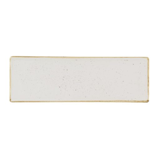 Churchill Stonecast Barley White Oblong Plates 330 x 110mm 6 pack (HR397)