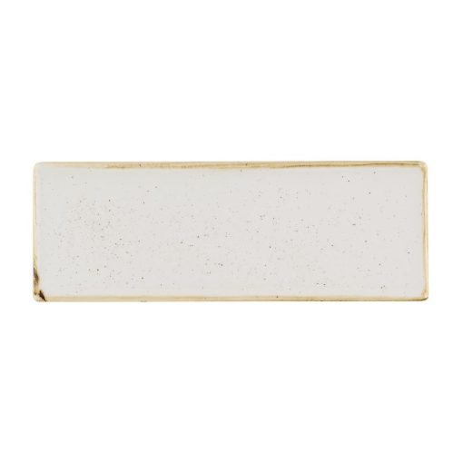 Churchill Stonecast Barley White Oblong Plates 250 x 90mm 6 pack (HR399)