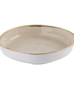 Churchill Stonecast Nutmeg Cream Organic Walled Bowls 197mm 6 pack (HR403)