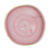 Churchill Stonecast Petal Pink Organic Walled Plates 206mm 6 pack (HR404)