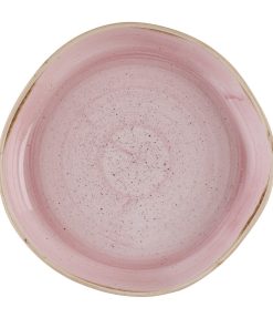 Churchill Stonecast Petal Pink Organic Walled Bowls 232mm 6 pack (HR406)