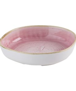 Churchill Stonecast Petal Pink Organic Walled Bowls 197mm 6 pack (HR407)