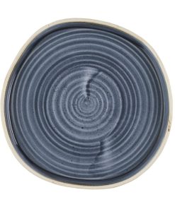 Churchill Stonecast Blueberry Organic Walled Plates 206mm 6 pack (HR408)