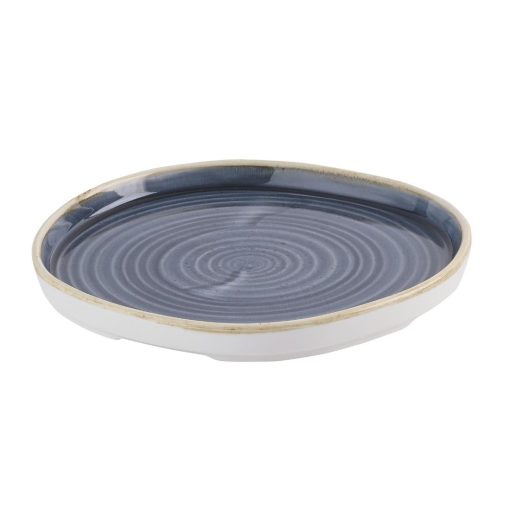 Churchill Stonecast Blueberry Organic Walled Plates 206mm 6 pack (HR408)
