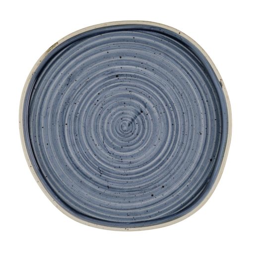Churchill Stonecast Blueberry Organic Walled Plates 257mm 6 pack (HR409)