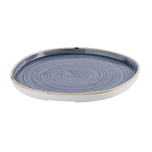 Churchill Stonecast Blueberry Organic Walled Plates 257mm 6 pack (HR409)