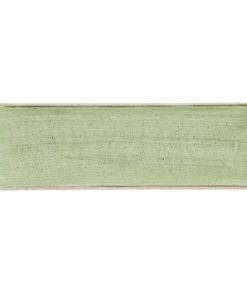 Churchill Stonecast Sage Green Oblong Plates 330 x 110mm 6 pack (HR412)