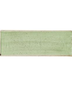 Churchill Stonecast Sage Green Oblong Plates 250 x 90mm 6 pack (HR414)
