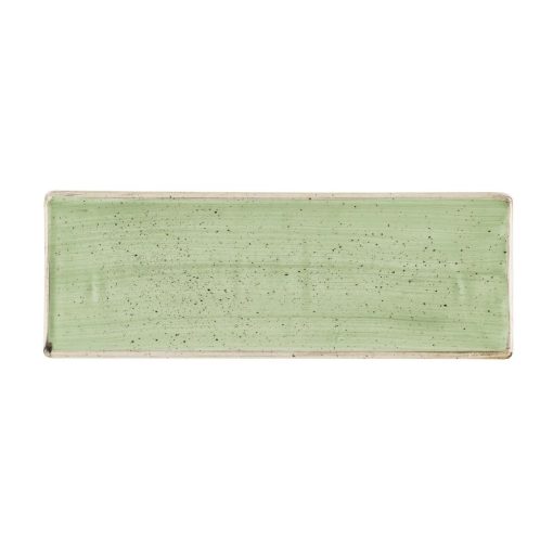 Churchill Stonecast Sage Green Oblong Plates 250 x 90mm 6 pack (HR414)