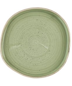 Churchill Stonecast Sage Green Organic Walled Plates 206mm 6 pack (HR415)