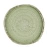 Churchill Stonecast Sage Green Organic Walled Plates 257mm 6 pack (HR416)
