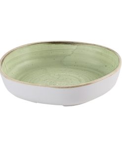 Churchill Stonecast Sage Green Organic Walled Bowls 197mm 6 pack (HR418)