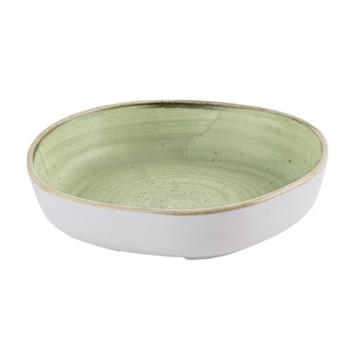 Churchill Stonecast Sage Green Organic Walled Bowls 197mm 6 pack (HR418)