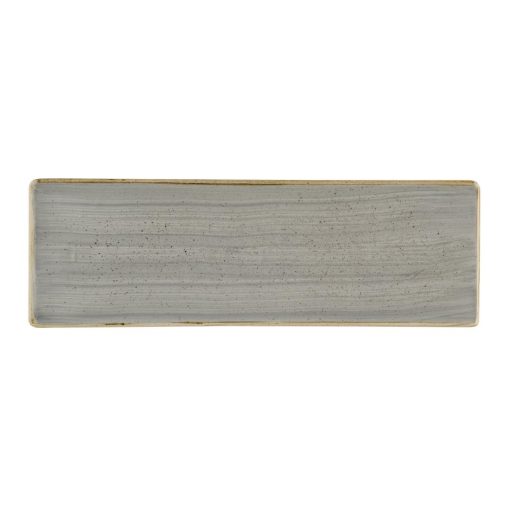 Churchill Stonecast Grey Oblong Plates 330 x 110mm 6 pack (HR419)