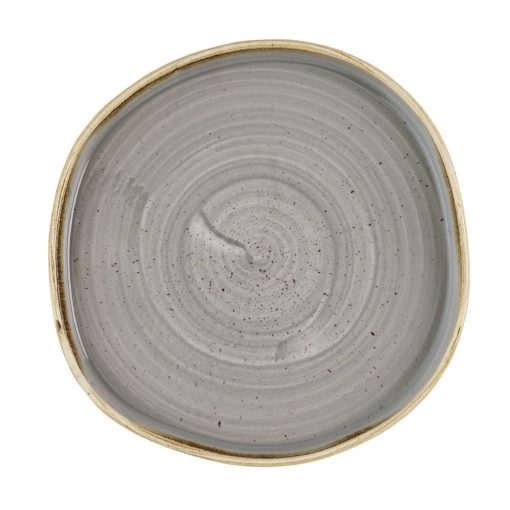 Churchill Stonecast Grey Organic Walled Plates 206mm 6 pack (HR422)