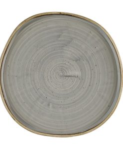 Churchill Stonecast Grey Organic Walled Plates 257mm 6 pack (HR423)